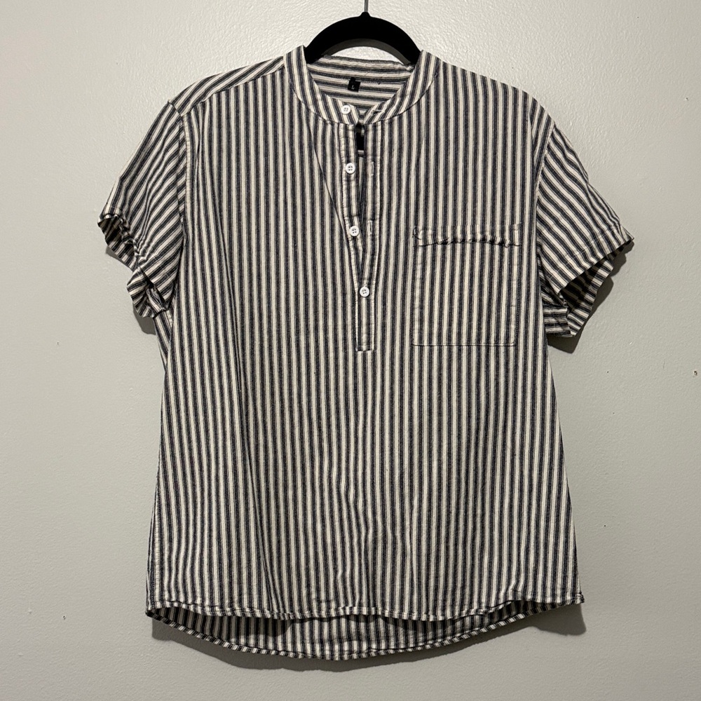 Striped Black and White Shirt